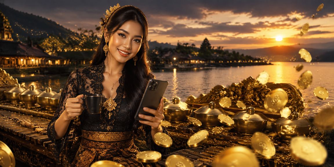 Pengguna menikmati akses aplikasi tokototo pada smartphone di ruang tamu